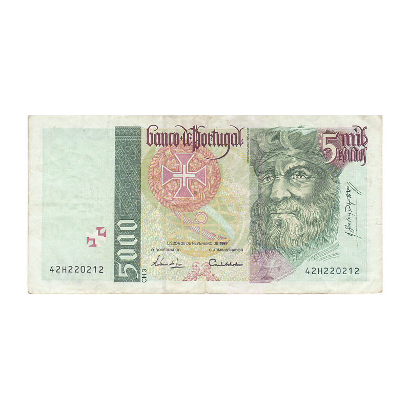Portugal 5000$00 1997 Vasco da Gama 42H