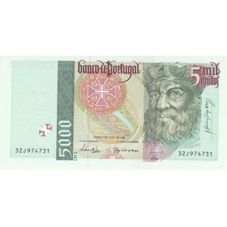 Portugal 5000$00 1998 Vasco da Gama 32J