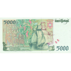 Portugal 5000$00 1998 Vasco da Gama 32J