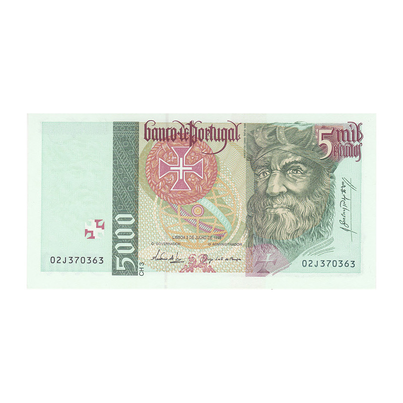 Portugal 5000$00 1998 Vasco da Gama 02J