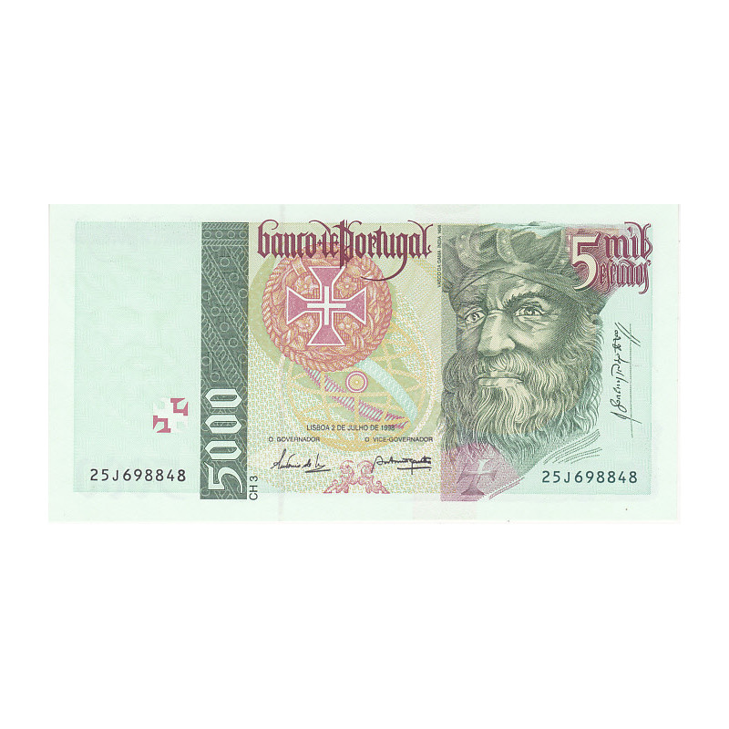 Portugal 5000$00 1998 Vasco da Gama 25J