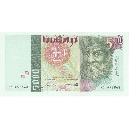 Portugal 5000$00 1998 Vasco da Gama 25J
