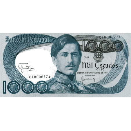 Portugal 1000$00 1980 D Pedro V ETR