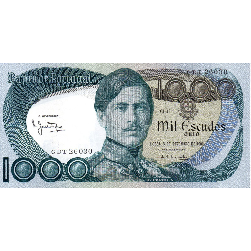 Portugal 1000$00 1981 D Pedro V GDT