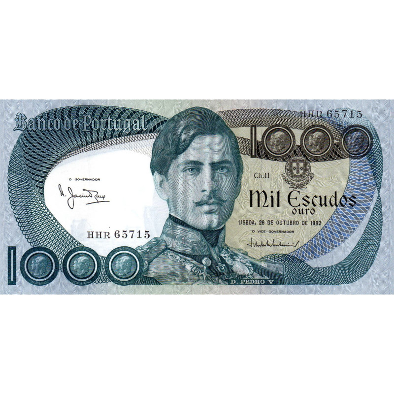 Portugal 1000$00 1982 D Pedro V HHR