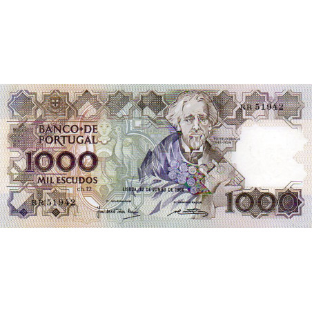 Portugal 1000$00 1986 Teófilo Braga RR