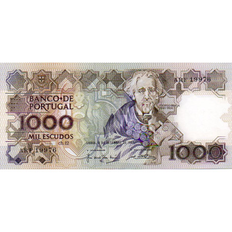 Portugal 1000$00 1987 Teófilo Braga ARF