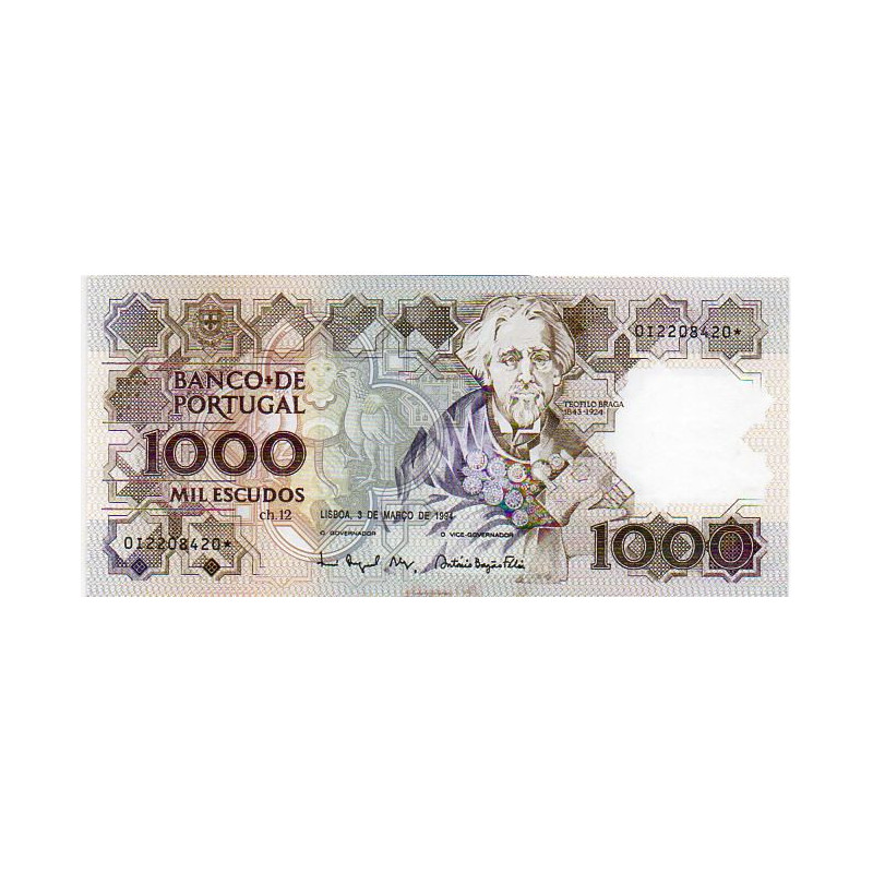 Portugal 1000$00 1994 Teófilo Braga Asterisco