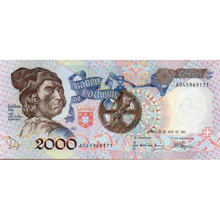 Portugal 2000$00 1991 Bartolomeu Dias A