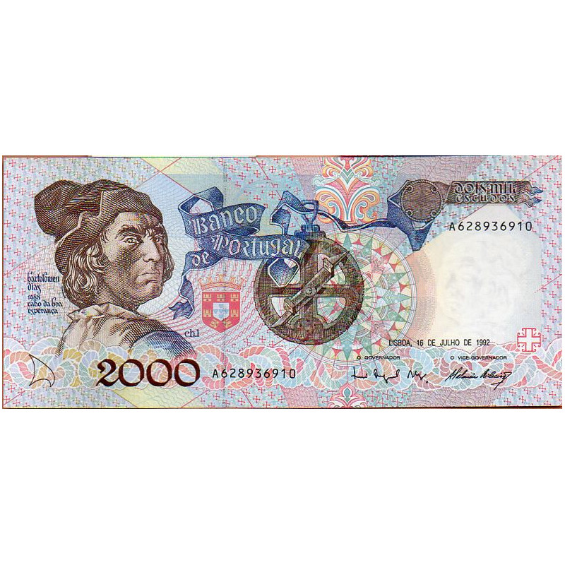 Portugal 2000$00 1992 Bartolomeu Dias A