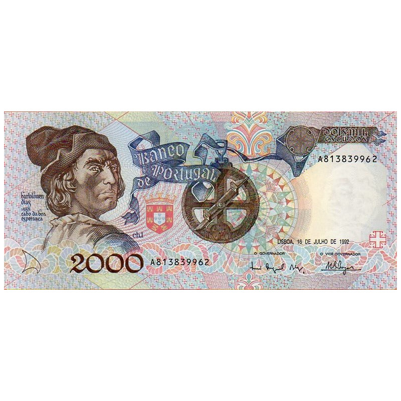 Portugal 2000$00 1992 Bartolomeu Dias A