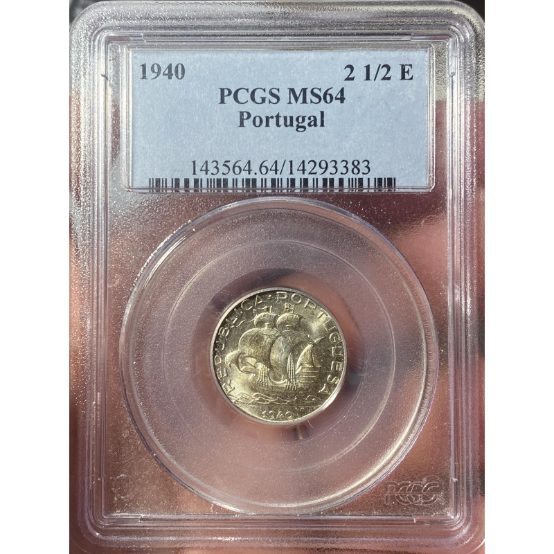 Portugal 2$50 1940 MS64