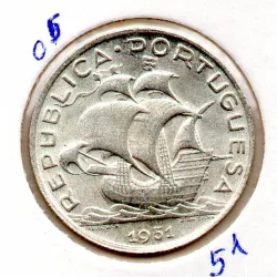Portugal 5$00 Escudos 1951