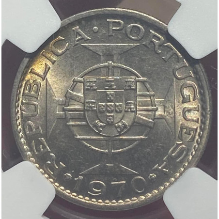 Timor 2$50 1970 Certificada