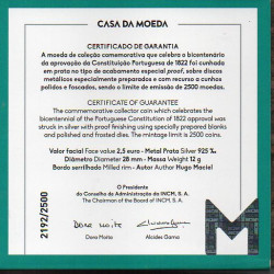 Portugal 2.50 € 2022 200 Anos Constituição