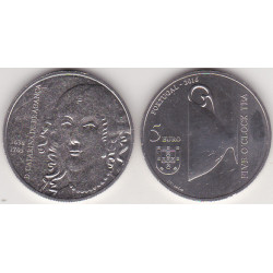 Portugal 5.00 € 2016 D. Catarina de Bragança