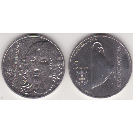 Portugal 5.00 € 2016 D. Catarina de Bragança