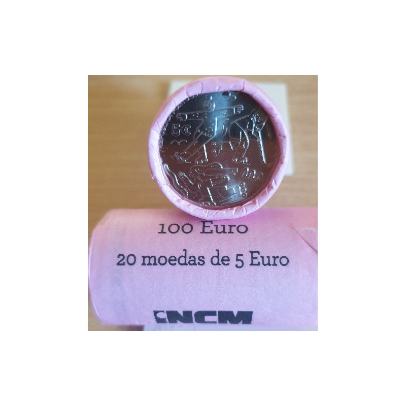 Portugal 5.00 € 2024 100 Anos Federação Patinagem (Rolo)