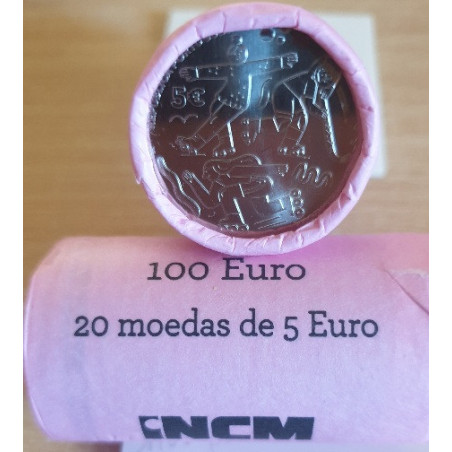 Portugal 5.00 € 2024 100 Anos Federação Patinagem (Rolo)