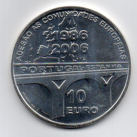 Portugal 10.00 € 2006 Adesão Portugal e Espanha