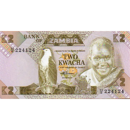 Zâmbia 2 Kwacha ND 1986-88