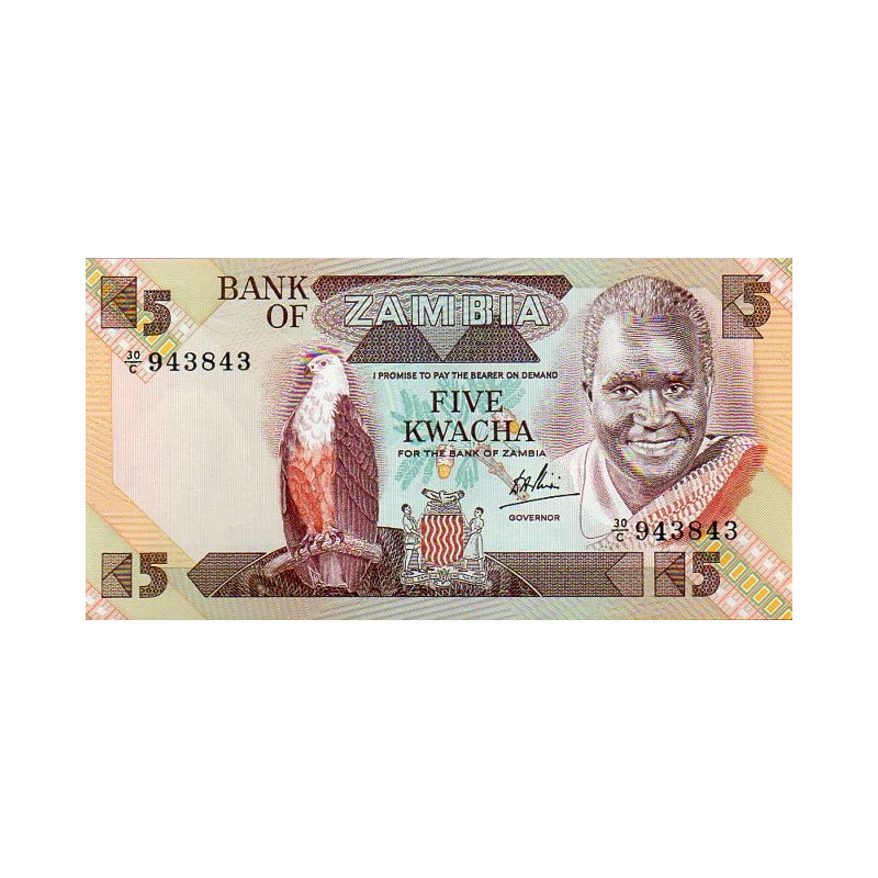 Zâmbia 5 Kwacha ND 1984-86 (84)