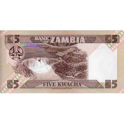 Zâmbia 5 Kwacha ND 1984-86 (84)