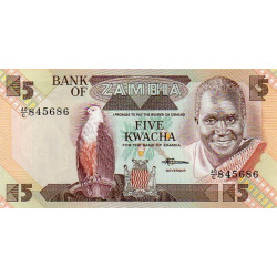 Zâmbia 5 Kwacha ND 1986-88 (86)