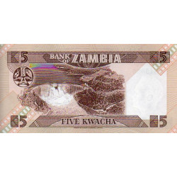 Zâmbia 5 Kwacha ND 1986-88 (86)