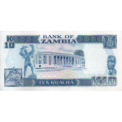 Zâmbia 10 Kwacha ND 1991-93 (91)