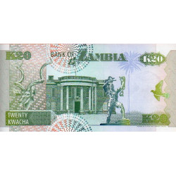 Zâmbia 20 Kwacha ND 1992-11 (92)