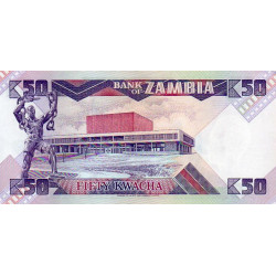 Zâmbia 50 Kwacha ND 1980-86 (86)