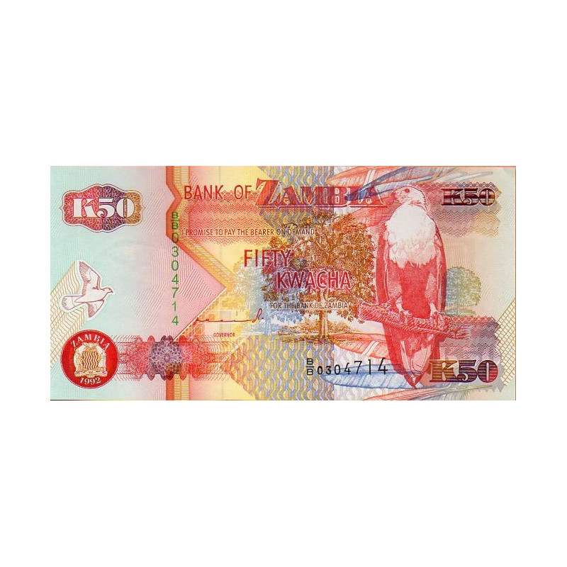 Zâmbia 50 Kwacha ND 1993-95 (92)