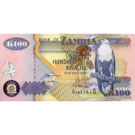 Zâmbia 100 Kwacha ND 1995-2002 (01)