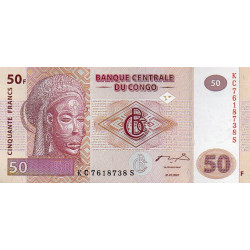 R.D.do Congo 50 Francs 2007