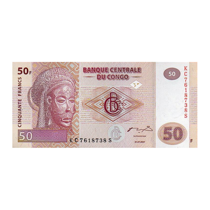 R.D.do Congo 50 Francs 2007