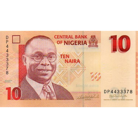 Nigéria 10 Naira 2007