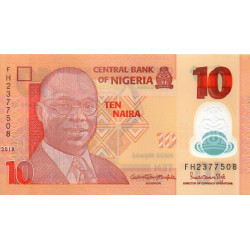 Nigéria 10 Naira 2018