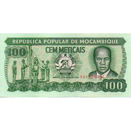 Moçambique 100 Meticais 1989