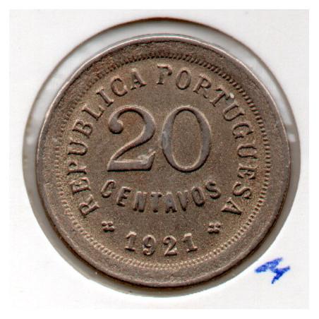Portugal 10 Centavos 1921 P Aberto