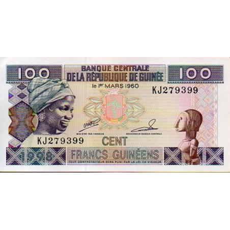 Guiné 100 Francs 1998