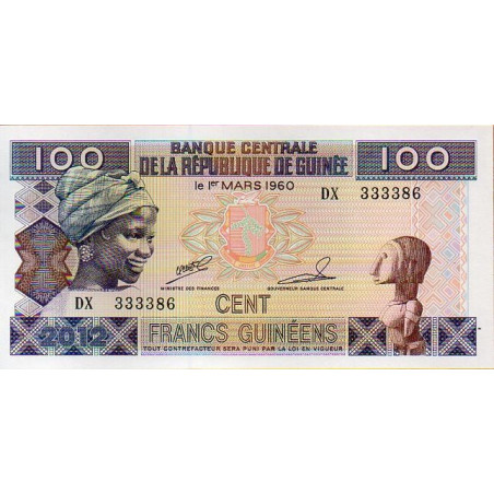 Guiné 100 Francs 2012