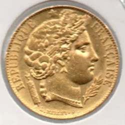 França  20 francs 1851  Napoleon III Ouro