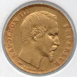 França  20 francs 1858...