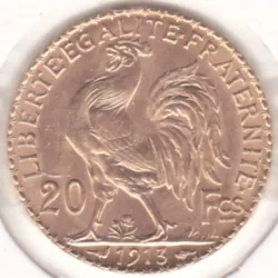 França  20 francs 1913 Galo...