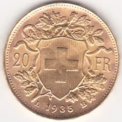 Suiça 20 francos 1935...