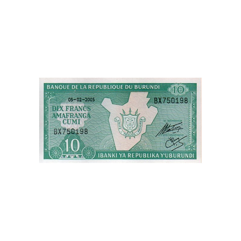 Burundi 10 Francs 2005