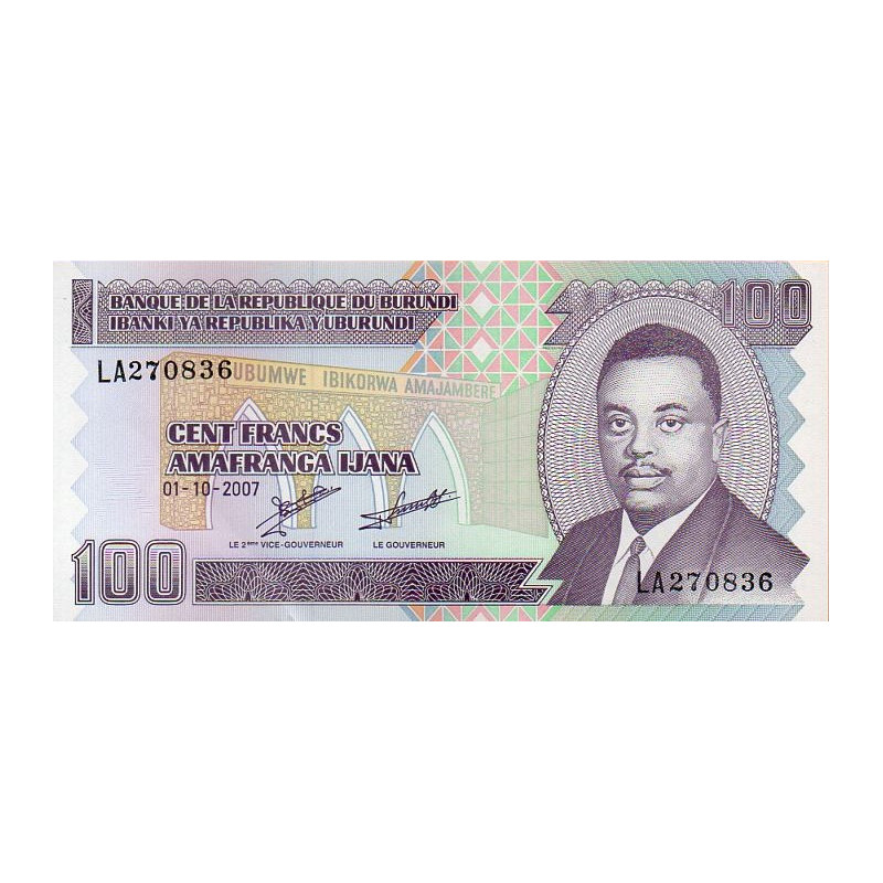 Burundi 100 Francs 2007