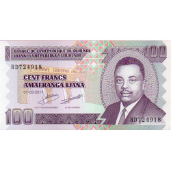 Burundi 100 Francs 2011