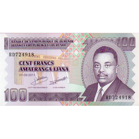 Burundi 100 Francs 2011